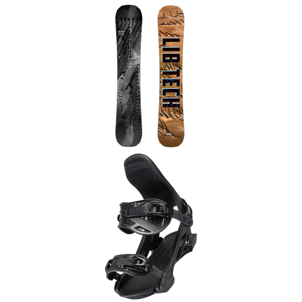 Lib Tech Legitimizer C3 Snowboard + Arbor Hemlock Snowboard Bindings