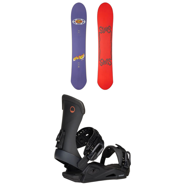 Sims Nub Snowboard + Season Meld Snowboard Bindings