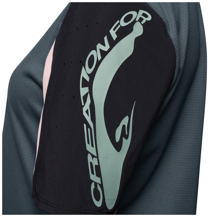 Fox Racing Defend Short-Sleeve Jersey - Women's Creation Deep Cobalt