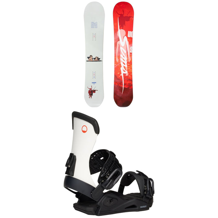 Sims Macrodose Snowboard + Season Meld Snowboard Bindings