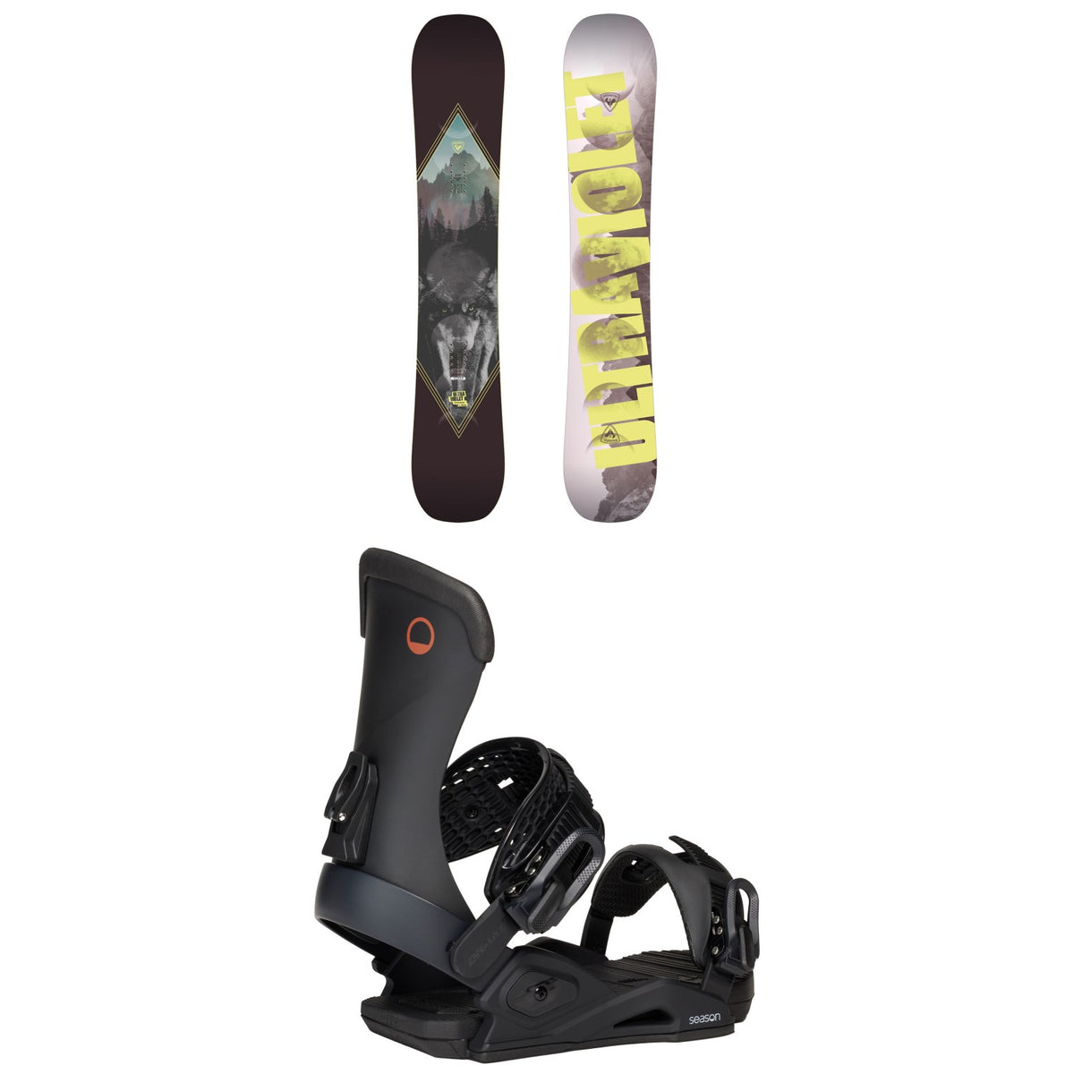 Rossignol Ultraviolet Snowboard + Season Meld Snowboard Bindings - Women's