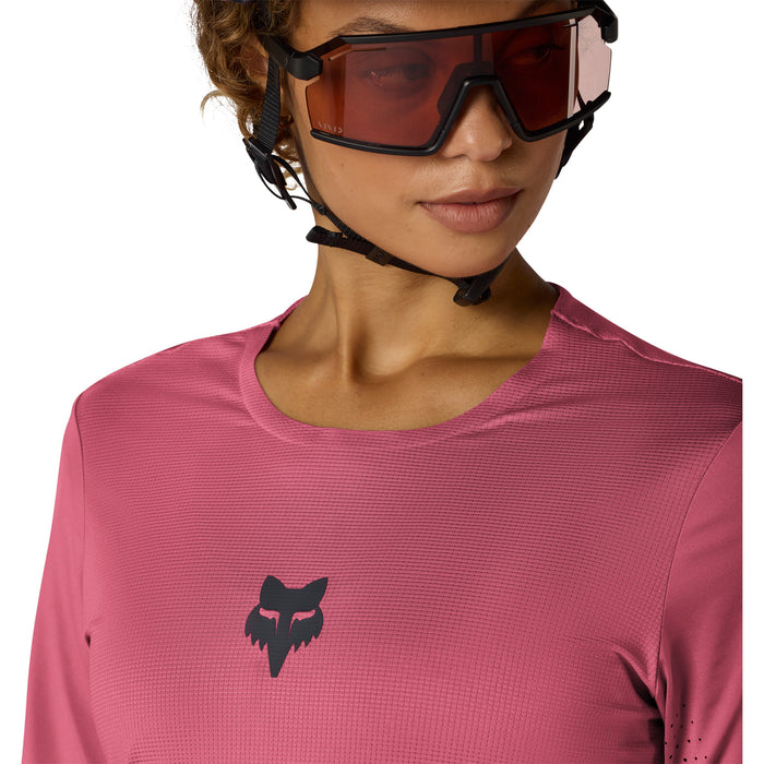 Fox Racing Flexair Short-Sleeve Jersey - Women's Dark Pink