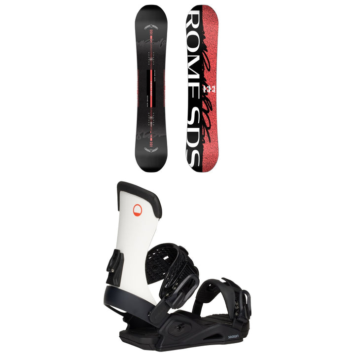 Rome Heist Snowboard + Season Meld Snowboard Bindings - Women's