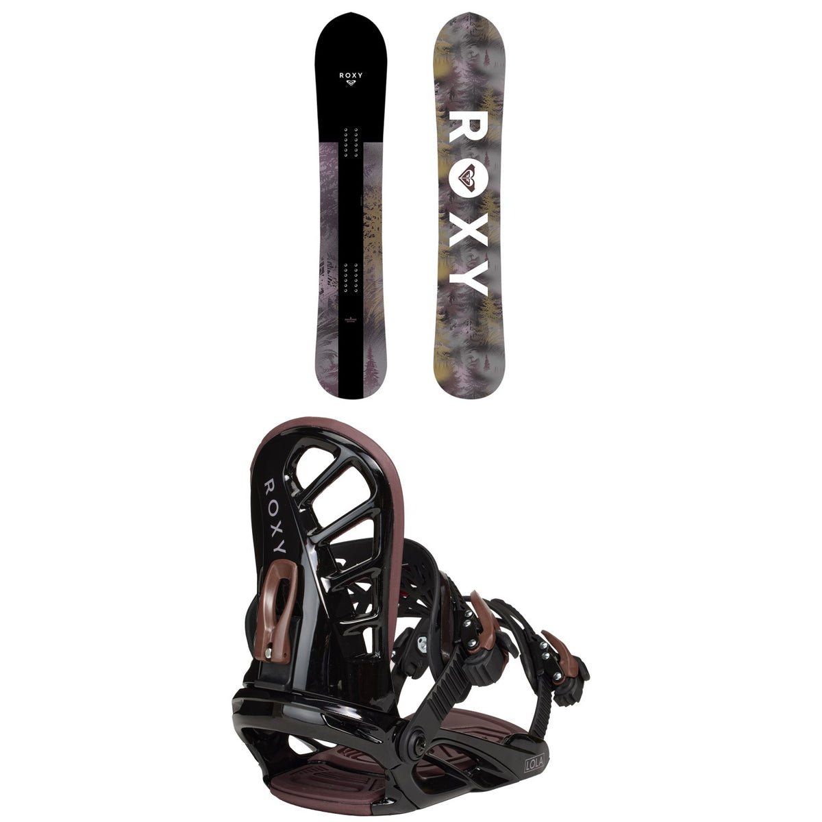 Roxy Smoothie C2 Snowboard + Lola Snowboard Bindings - Women's 2026