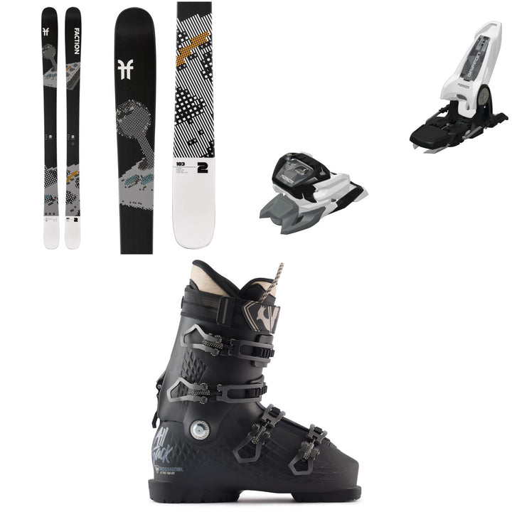 Faction Prodigy 2 Skis+ Marker Griffon 13 ID Ski Bindings + Rossignol Alltrack Pro 100 MV Ski Boots 2025