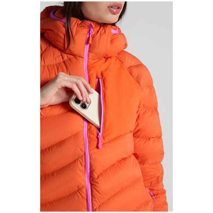 Seniq WildPuff Packable Down Hoodie - Women's Spicy