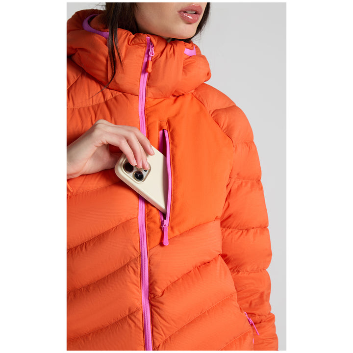 Seniq WildPuff Packable Down Hoodie - Women's Spicy