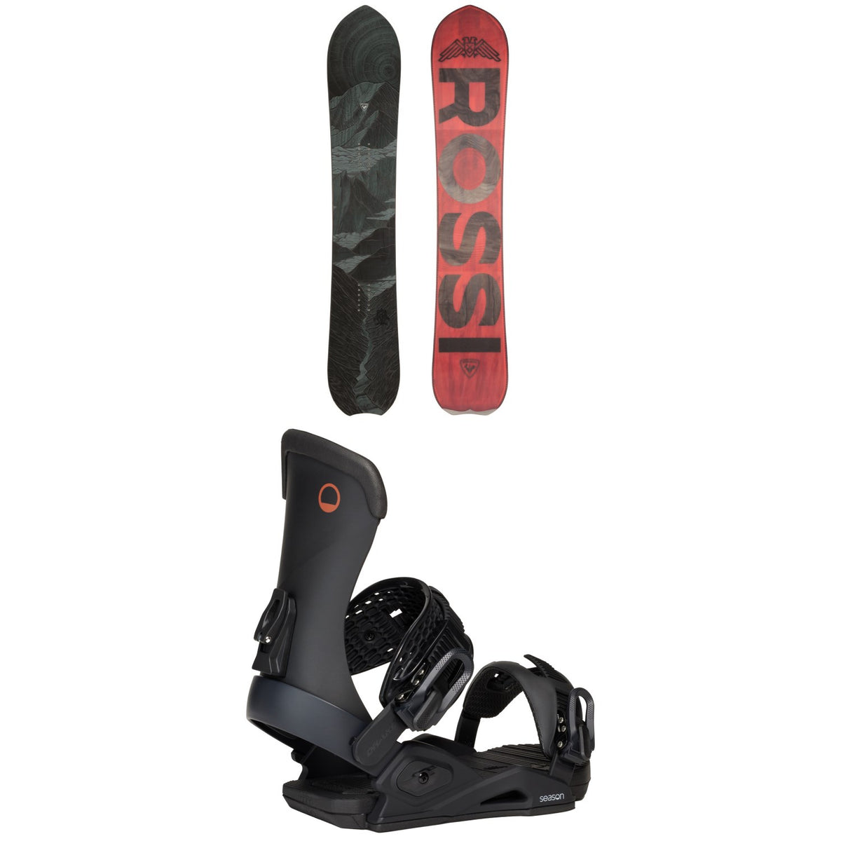 Rossignol XV Snowboard + Season Meld Snowboard Bindings