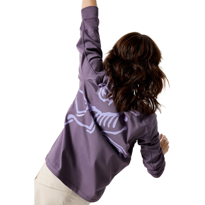 Arc'teryx Kragg Cotton Bird Crew Long-Sleeve T-Shirt - Women's Light Moondrop