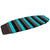 Ronix Wide Nose Surf Sock Aqua Blue/ Black / Grey
