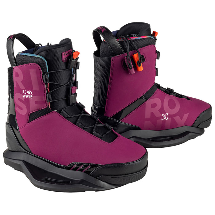 Ronix Rise Intuition Wakeboard Bindings - Women's 2026 Merlot/Peach