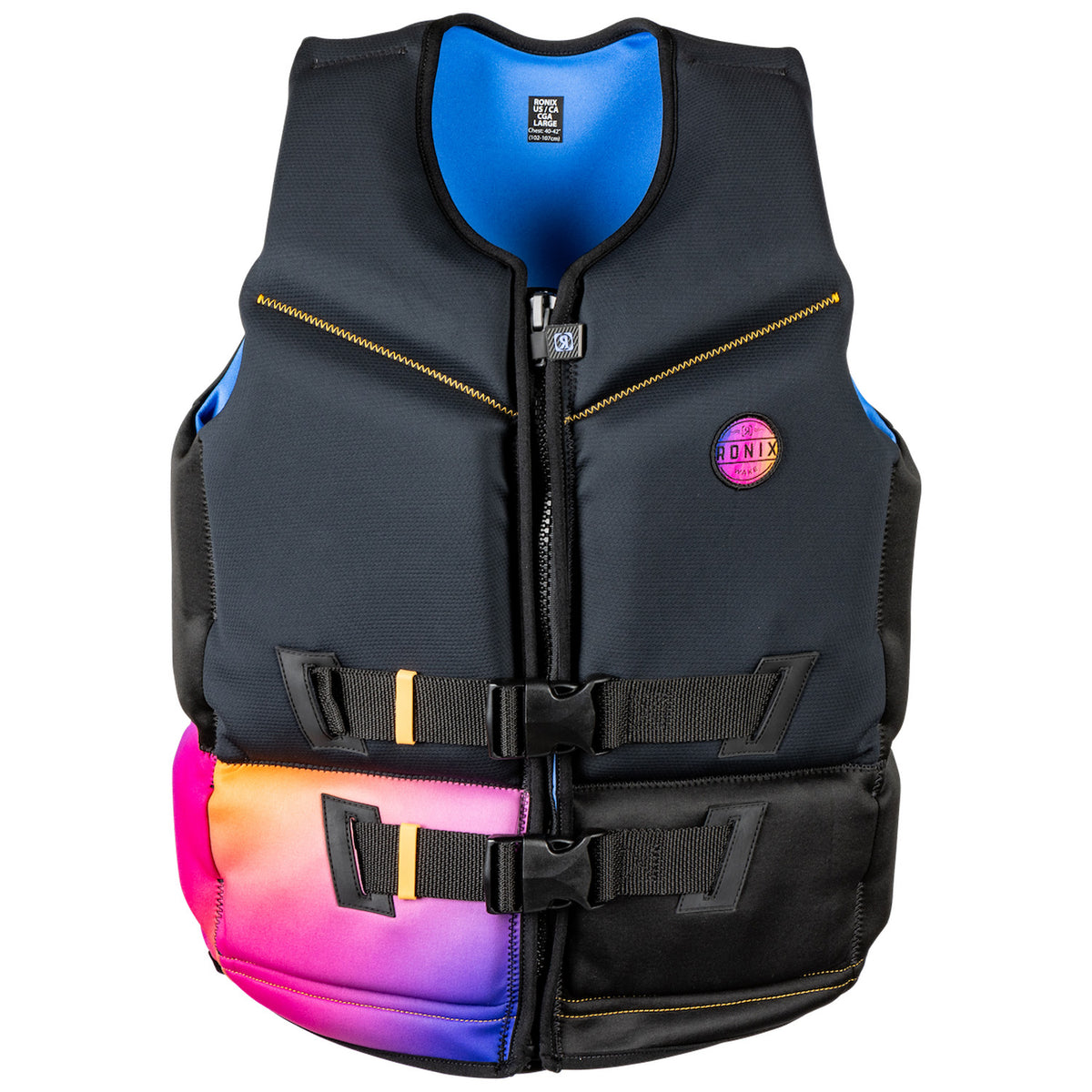 Ronix Imperial Capella 3.0 CGA Wake Vest - Women's Black/Prism