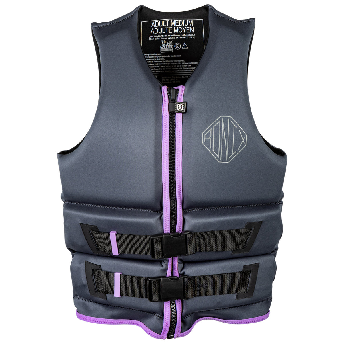 Ronix Avalon Yes CGA Wake Vest - Women's 2026 Ash/Violet