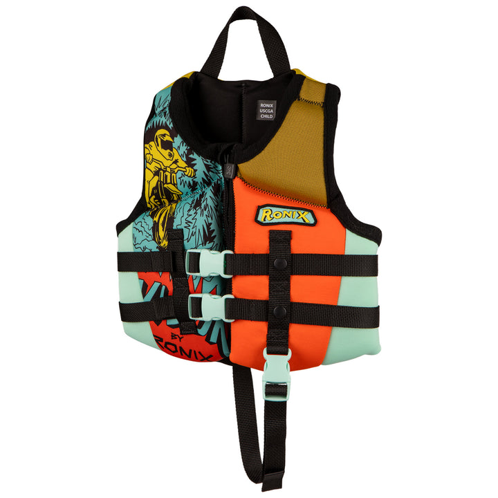 Ronix Vision Child CGA Wake Vest Blue/Orange/Yellow
