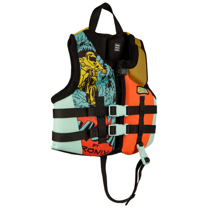 Ronix Vision Child CGA Wake Vest Blue/Orange/Yellow