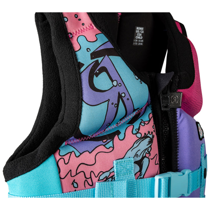 Ronix August Child CGA Wake Vest Pink/Purple