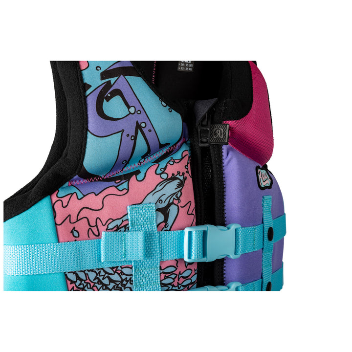Ronix August Child CGA Wake Vest Pink/Purple