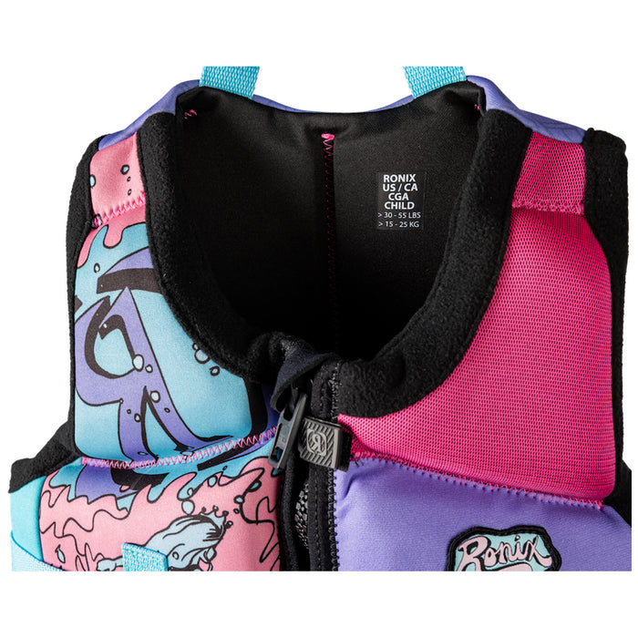 Ronix August Child CGA Wake Vest Pink/Purple