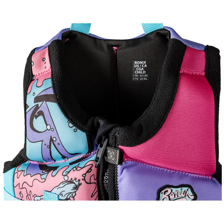 Ronix August Child CGA Wake Vest Pink/Purple