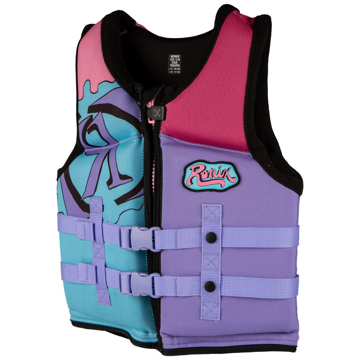 Ronix August Youth CGA Wake Vest Pink/Purple