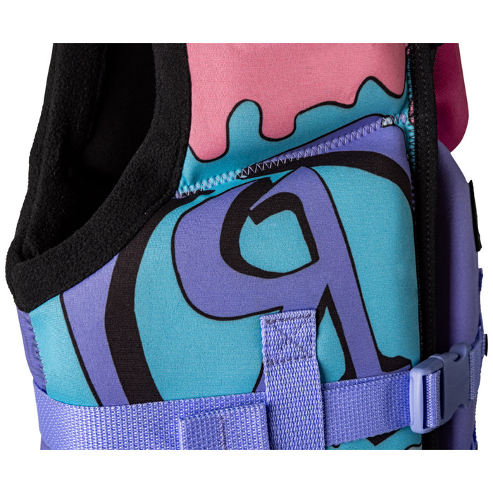 Ronix August Youth CGA Wake Vest Pink/Purple