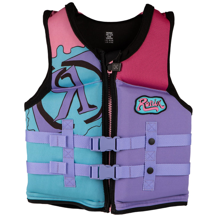 Ronix August Youth CGA Wake Vest Pink/Purple
