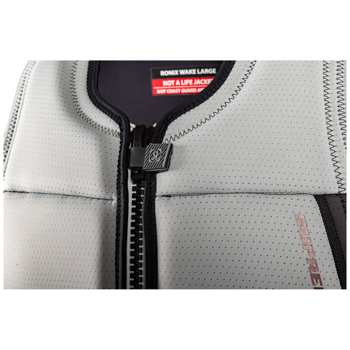 Ronix Supreme Impact Wake Vest Chalk Grey/Maroon