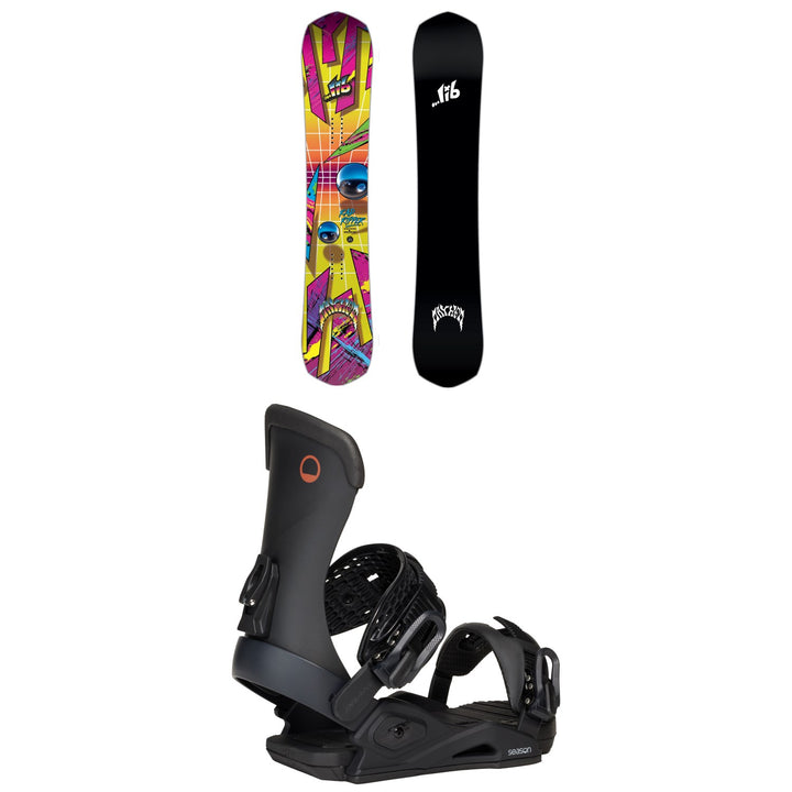 Lib Tech Mayhem Rad Ripper C3 Snowboard + Season Meld Snowboard Bindings