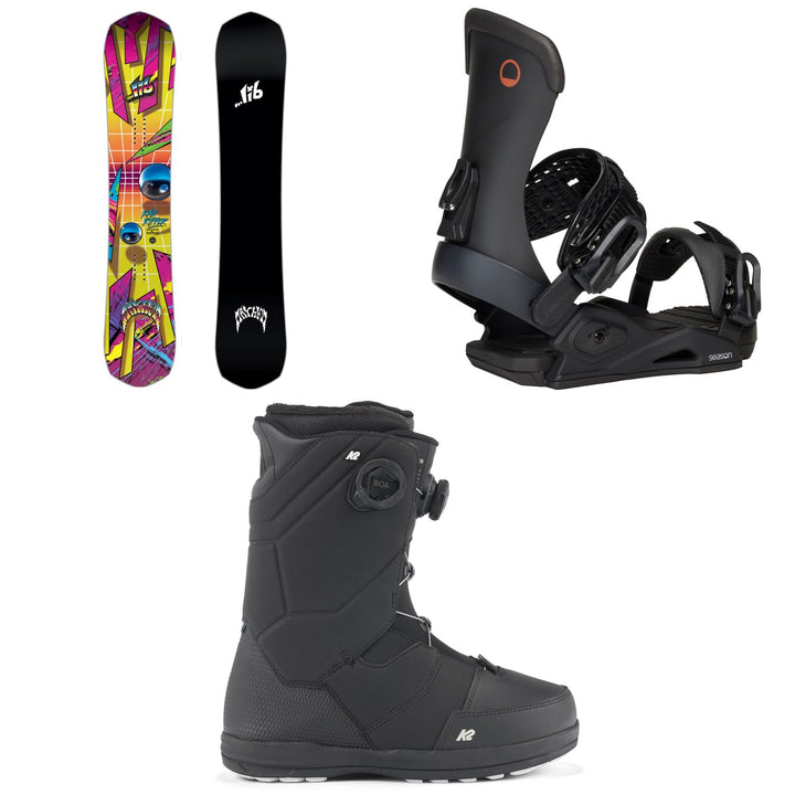 Lib Tech Mayhem Rad Ripper C3 Snowboard + Season Meld Snowboard Bindings + K2 Maysis Snowboard Boots
