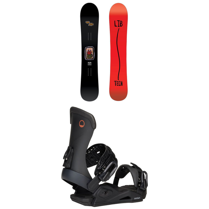 Lib Tech Lib Rig C3 Snowboard + Season Meld Snowboard Bindings