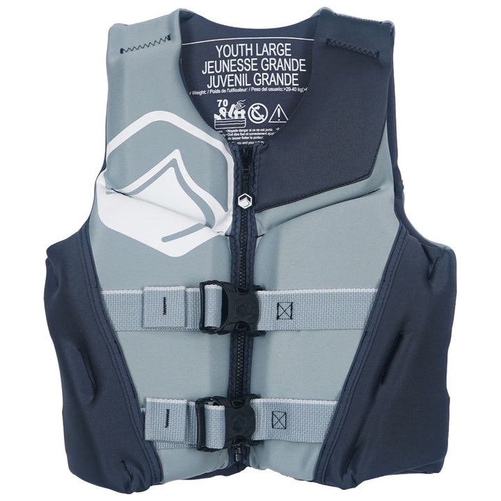 Liquid Force Ruckus Youth CGA Wake Vest - Kids' 2026 Grey/Black