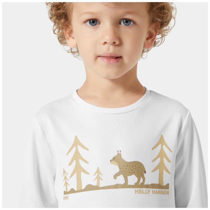 Helly Hansen Tech Graphic Long-Sleeve Top - Kids' White