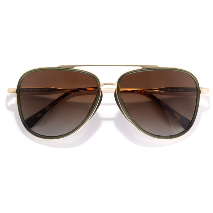 Sunski Sirocco Sunglasses Evergreen/Sepia