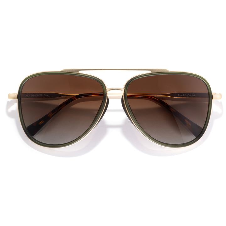 Sunski Sirocco Sunglasses Evergreen/Sepia