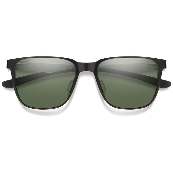 Smith Lowdown Metal Sunglasses Matte Black/Silver/ChromaPop Polarized Gray Green