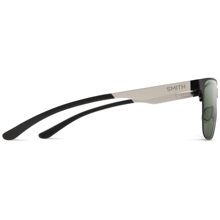 Smith Lowdown Metal Sunglasses Matte Black/Silver/ChromaPop Polarized Gray Green