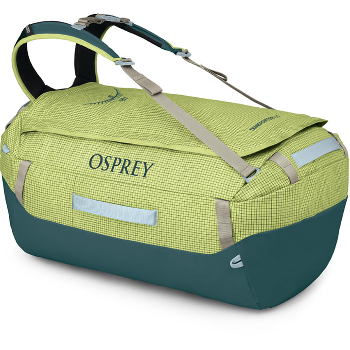 Osprey Transporter Duffel 65L, Glow Dew/Torrent Blue / OS