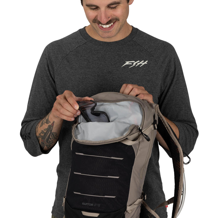 Osprey Raptor LT 12 Hydration Pack Pediment Grey-Black