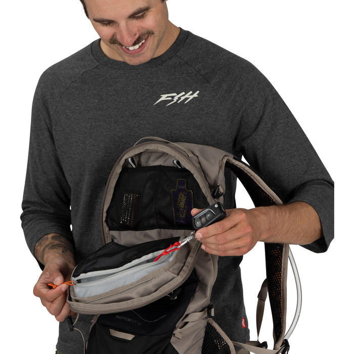 Osprey Raptor LT 12 Hydration Pack Pediment Grey-Black