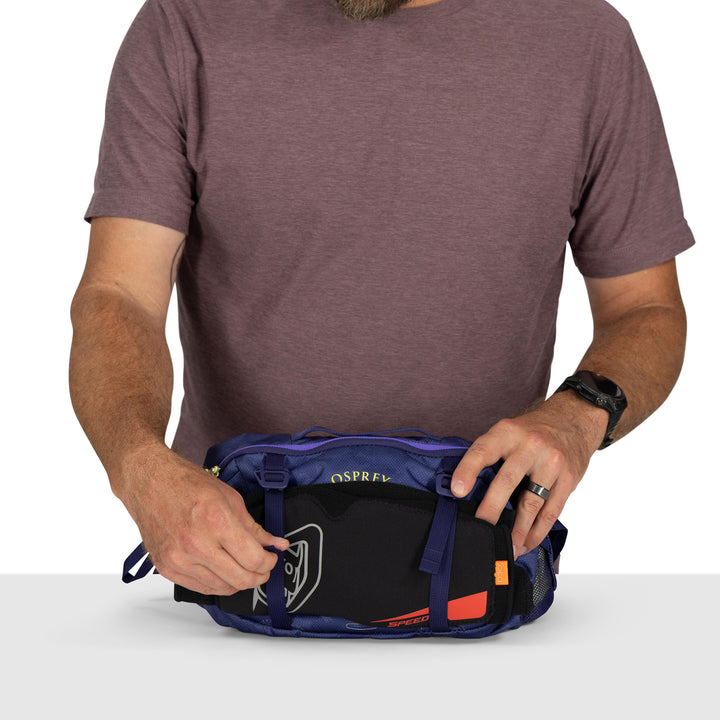 Osprey Seral 4 Hydration Waist Pack Botswana Purple Dust Print