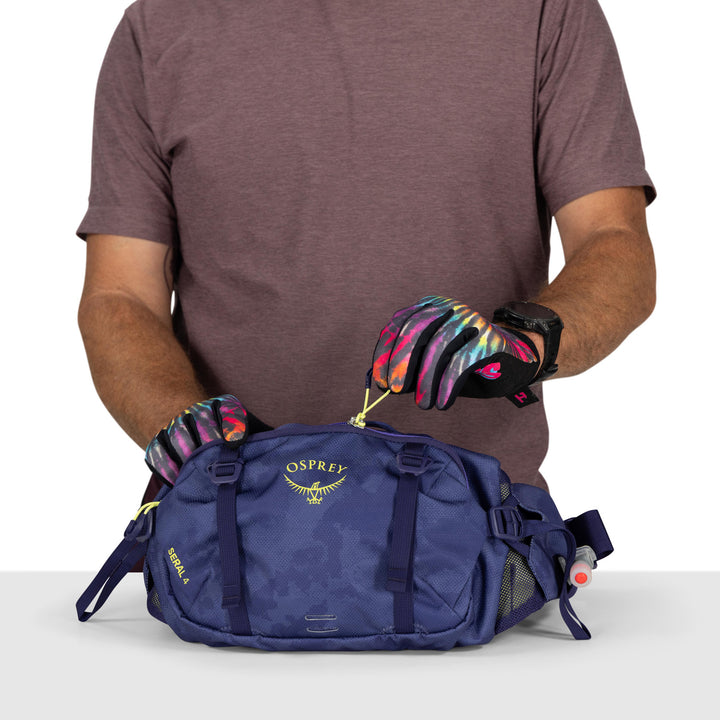 Osprey Seral 4 Hydration Waist Pack Botswana Purple Dust Print