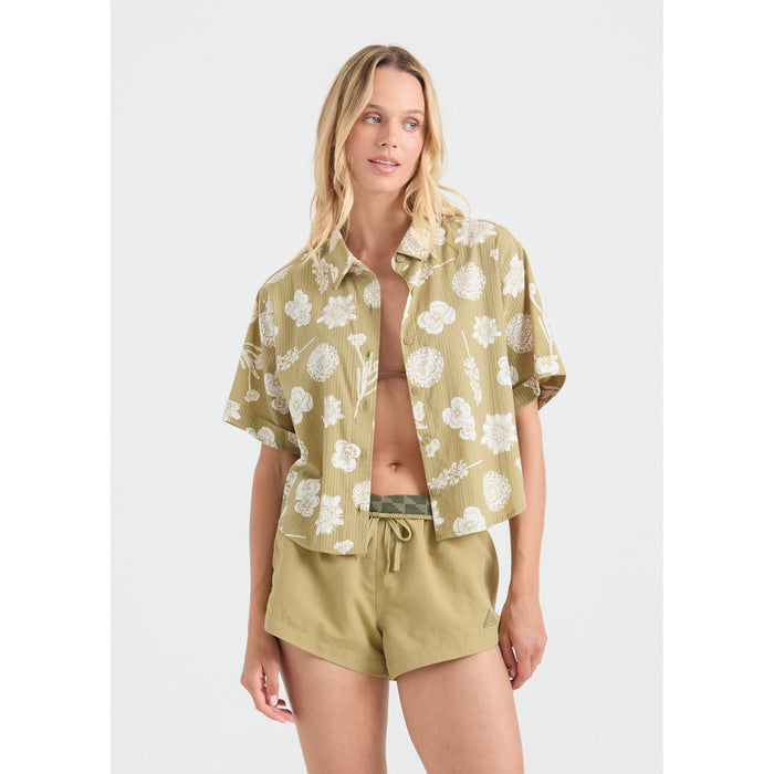 Roark Bless Up Camp Shirt - Women's Dusty Olive