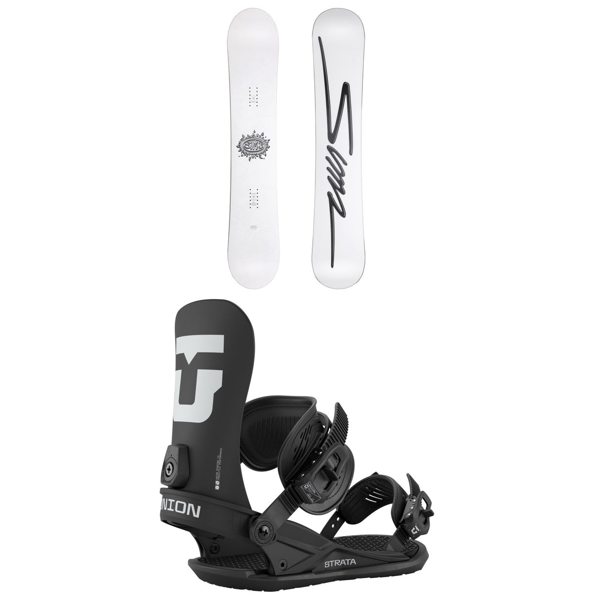 Sims Bowl Squad Snowboard + Union Strata Snowboard Bindings 2026