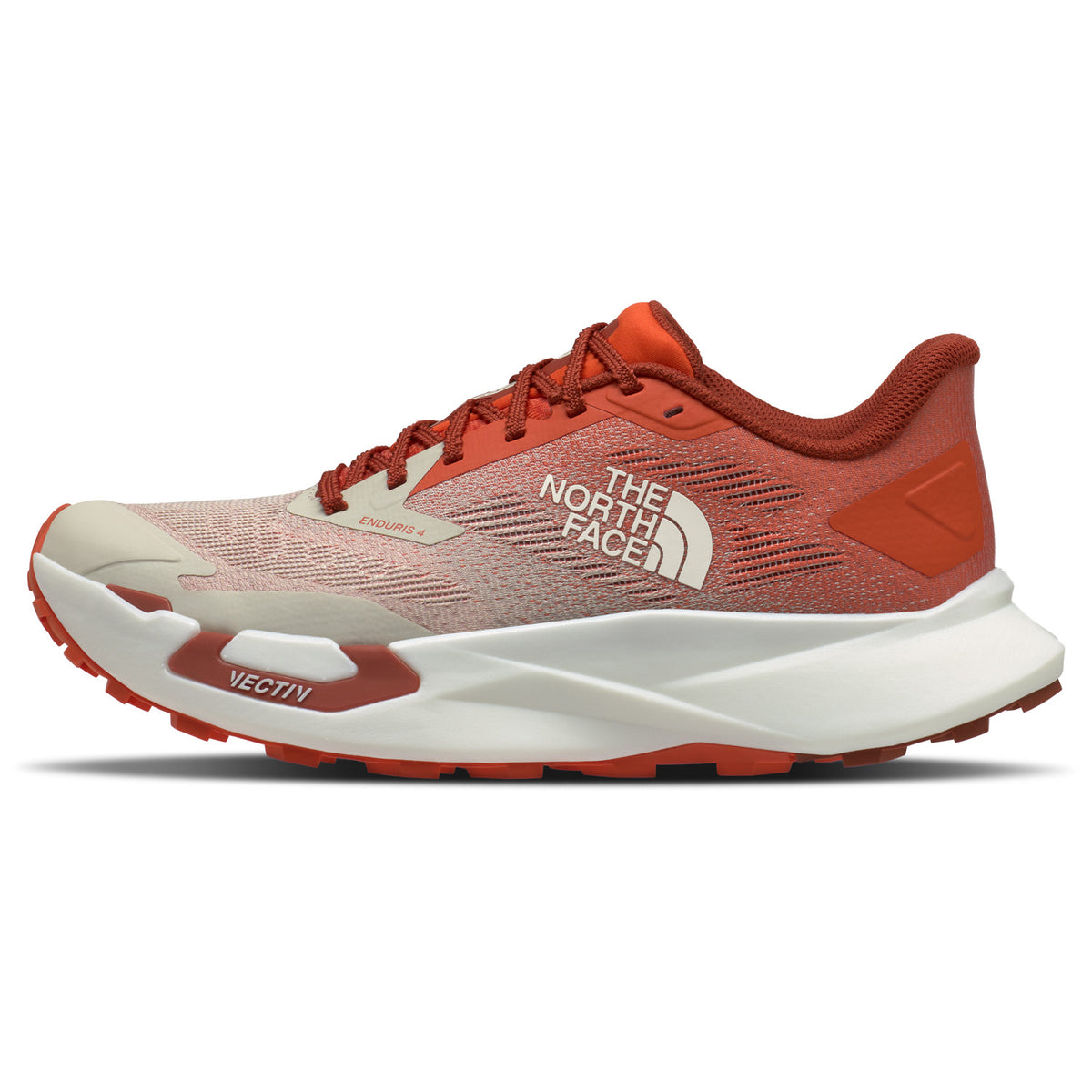 The North Face VECTIV Enduris 4 Shoes - Men's Lava Red/Calacatta