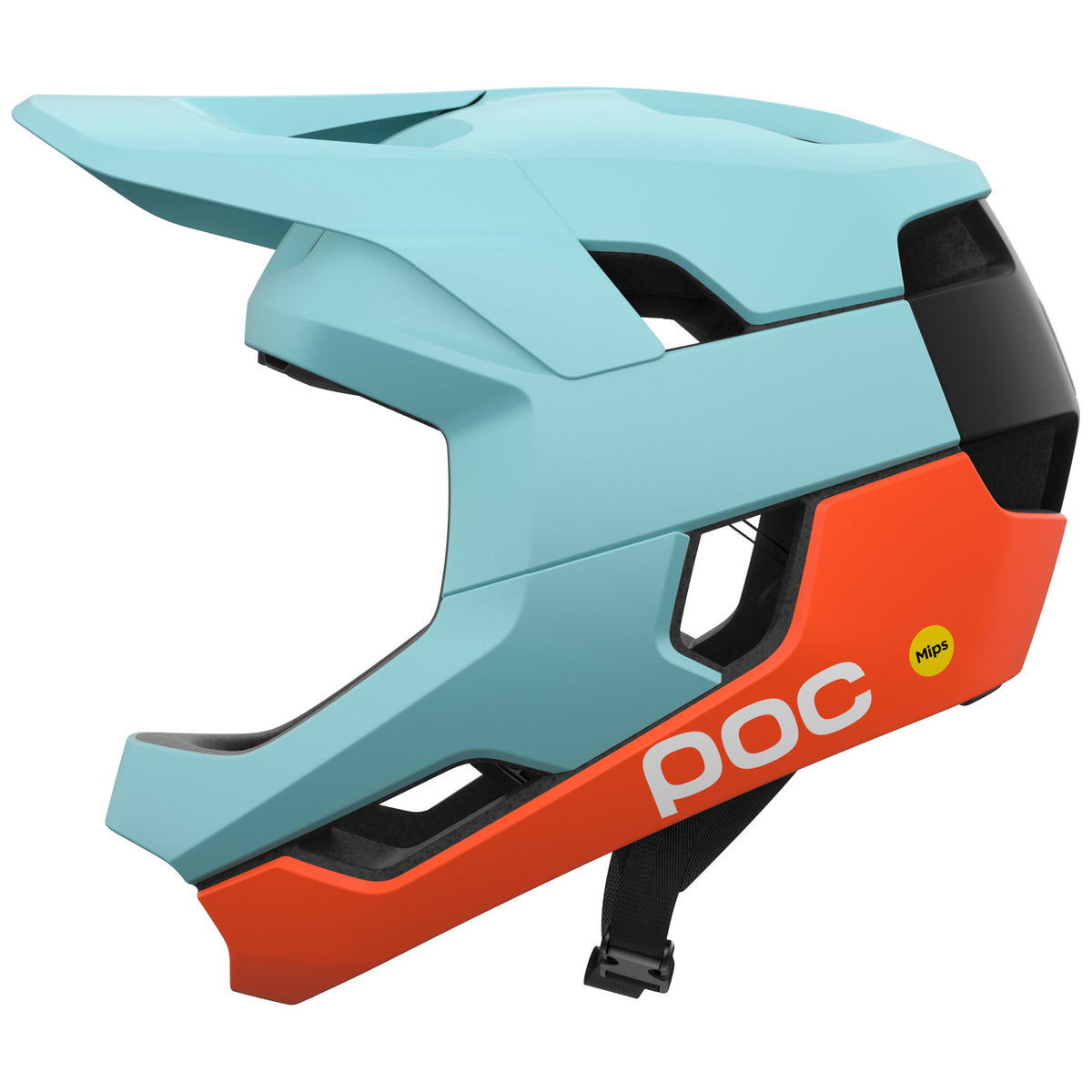 POC Otocon Race MIPS Bike Helmet Indicolite Blue Matt/Carnelian Orange Matt