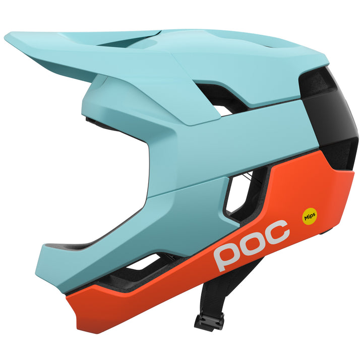 POC Otocon Race MIPS Bike Helmet Indicolite Blue Matt/Carnelian Orange Matt