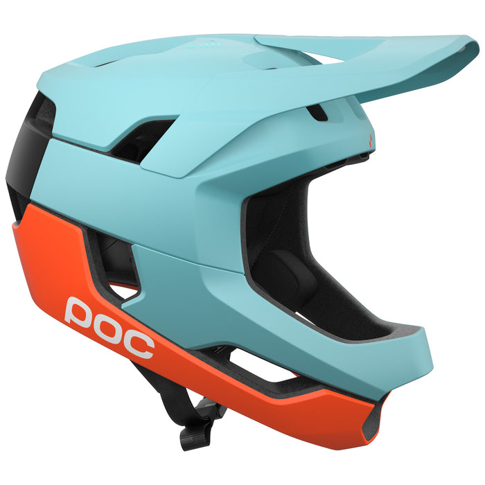 POC Otocon Race MIPS Bike Helmet Indicolite Blue Matt/Carnelian Orange Matt