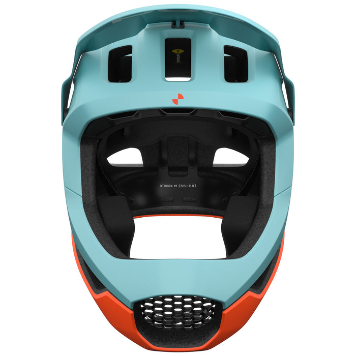 POC Otocon Race MIPS Bike Helmet Indicolite Blue Matt/Carnelian Orange Matt