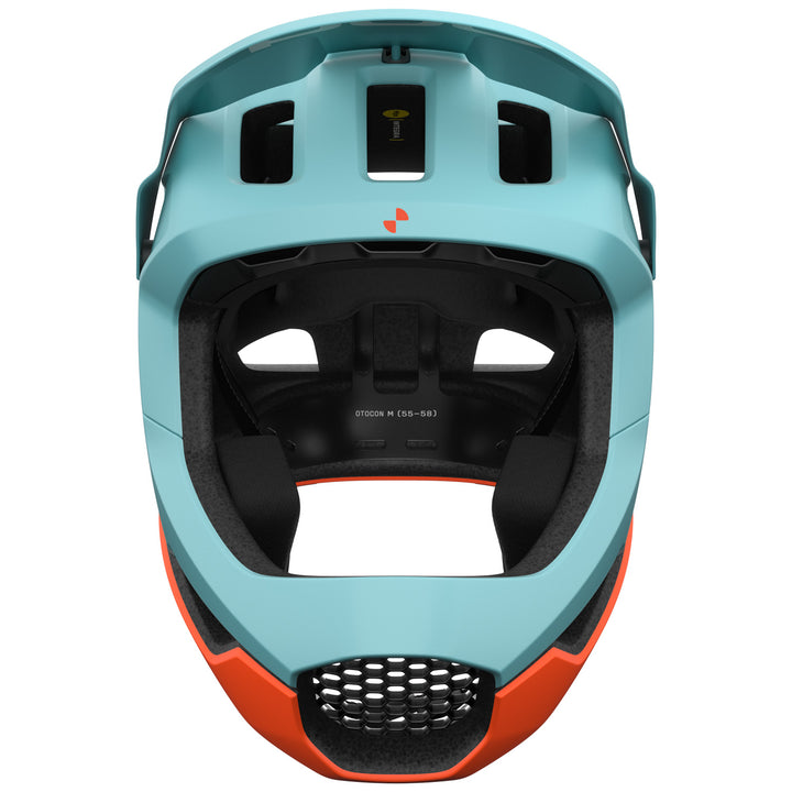 POC Otocon Race MIPS Bike Helmet Indicolite Blue Matt/Carnelian Orange Matt
