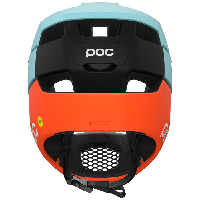POC Otocon Race MIPS Bike Helmet Indicolite Blue Matt/Carnelian Orange Matt